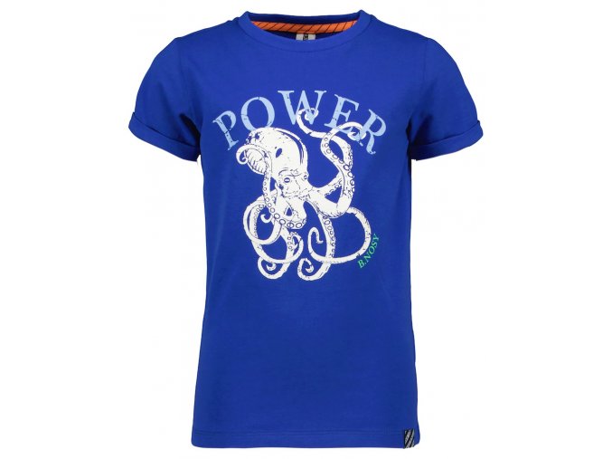 Chlapecké tričko modré s Chobotnicí Power artwork královsky modré tričko s krátkám rukávem kluk B-nosy Y202 6421 183 a