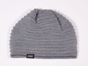 Pletená čepice Stříbrná Vlna (Barva šedá, Velikost 57 mm)