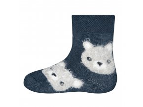 Froté ponožky Medvídek Modrý (Barva barevná, Velikost EU 23-26)