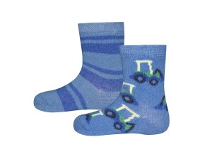 205140 002 2erPack Chlapecké ponožky Bagr (2 páry) proužky