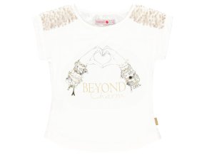 Dívčí tričko bílé elegantní Beyond Charm bílý top Boboli 7296151111 a