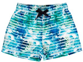 Chlapecké plavky boxerky Jungle modrozelené