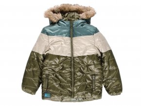 Chlapecká zimní bunda QR Brouk khaki