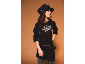 Dívčí černé šaty Vintage art pružné šaty pro holku rock Vintage NONO Holandsko modelka N009 5809 014 3