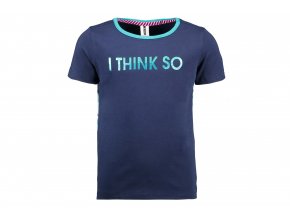 Holčičí tričko tmavě modré Tropical letní top holka tyrkys BNOSY Y102 5433 146