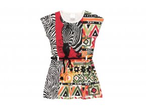 Dívčí letní šaty Afrika barevné šaty holka Boboli 4621031111 a