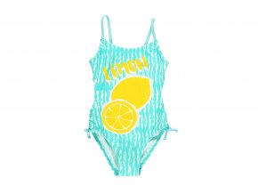 Dívčí plavky v celku tyrkysové s citrony8221811100 a