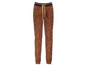 Dívčí kalhoty skořice gepard módní tepláky na gumu se zavazováním NoNo holka N108 5603 422