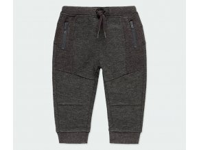 Boboli Chlapecké teplákové kalhoty tmavé šedé fantazie kombi materiál teplé kalhoty pro kluka silné tepláky kluk Boboli 3430888116 a