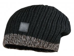 Dětská pletená čepice beanie černá skřítkovská čepice pro děti Maximo