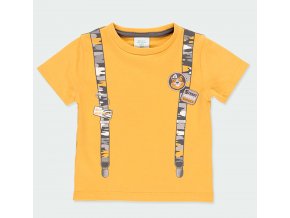 Chlapecké tričko s kšandami Tygr hořčičně žluté tričko pro kluka Boboli 3140861164 a