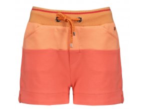 Dívčí šortky růžové broskev/korál bavlněné kraťasy pro holku NoNo N203 5600 201 a