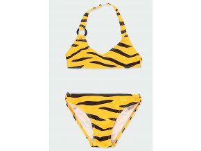 Dívčí plavky bikiny Tygřice dvoudílné plavky pro holku černé žluté Boboli holka 8244429729 a