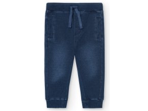 Chlapecké tepláky tmavě modré kluk Boboli pružné džíny 390248BLUE a