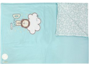Kojenecká deka 100 cm x 70 cm 60g Lvíček ORGANIC bio bavlna dečka pro miminko kočárek postýlka hvězdičky Jacky 3113000 0 3678