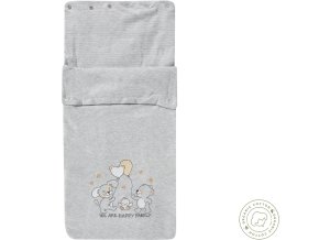 Kojenecká deka - multifunkční vak šedý 60g Zvířátka ORGANIC bio bavlna zavinovačka autosedačka deka Jacky 3824000 0 7191 a