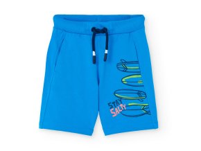Chlapecké bermudy kraťasy modré šortky pro kluka 100% bavlna Boboli Surf 5311992606 a