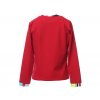 Dětské červené tričko s dlouhým rukávem barevný patchwork Barcelona art K 11029
