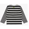 Chlapecké tričko 100% bavlna asymetrické pruhované černé šedé Street life Boboli kluk 5180609167 b