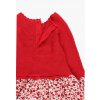 Kombinované dívčí pletené šaty červené Boboli d