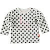 Kojenecké tričko puntíky černo bílá