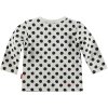 Kojenecké tričko puntíky černo bílá