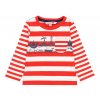 Chlapecké pruhované tričko dlouhý rukáv Námořník červenobíle pruhované kluk Boboli 100% bavlna léto 3090249327 a