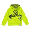 Svítivě zelená mikina pro holku i kluka s kapucí klokánkem Boboli Surfaři 5291854498 a