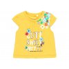 Kojenecké tričko Pestrobarevné květy žluté letní tričko pro holčičku set s legínkami barevné květy tričko se stříškovým rukávem krátkým Boboli 1290131135 a