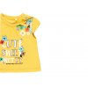 Kojenecké tričko Pestrobarevné květy žluté letní tričko pro holčičku set s legínkami barevné květy tričko se stříškovým rukávem krátkým Boboli 1290131135 c