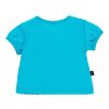 Kojenecké tričko modré s kytičkami tričko pro holčičku krátký balónkový rukáv Boboli holčička  1190012455 b