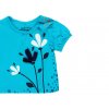 Kojenecké tričko modré s kytičkami tričko pro holčičku krátký balónkový rukáv Boboli holčička  1190012455 d
