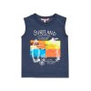 Chlapecké tílko Surfland tmavě modré s barevným potiskem 100% bavlna Boboli kluk 8391788100 a