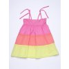 Dívčí letní šaty ramínka Duha barevné 100% bavlna Španělsko návrhář bK 13410