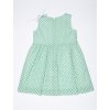 Dívčí letní šaty s puntíky mentolově zelené holčičí šaty na ramínka slavnostní Villalobos bK 14260