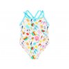 Kojenecké plavky vcelku Barevné léto s taštičkou plavky pro holčičku Boboli barevné světlé