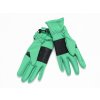 Dětské softshellové prstové rukavice zelenéss