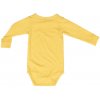 Kojenecké body kreslená Sova sovička žluté ORGANIC bio bavlna 101832 0608 b