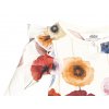 Kojenecké body s květy organic Skandinávské vlčí mák bílé s barevnými květy body pro holčičku 101824 0606 f