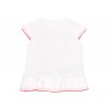 Dlouhé letní dívčí tričko s volánky bílé bavlna Boboli 2121281100 b