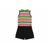 Dívčí overal Tropical barevný overal top a černé šortky pro holku bavlna Boboli 4121641100 b