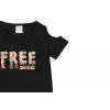 Dívčí tričko černé free Afrika otevrená ramena černý top holka 462002890 c