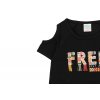 Dívčí tričko černé free Afrika otevrená ramena černý top holka 462002890 d