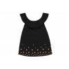 Dívčí top černý s volánky tílko letní tričkoholka Boboli 462136890 a