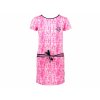 Dívčí strečové šaty růžové batik pohodlné letní šaty pro holky BNOSY Y103 5873 221