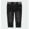 Boboli strečové černé kalhoty chlapecké džíny měkké bavlna 313074 a