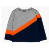 Chlapecké tričko s dlouhým rukávem šedé modré asymetrické svítivě oranžová Motor Racers Club bavlna Boboli kluk 3380598034 b