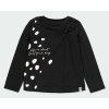 Černé dívčí tričko třpytky elegantní s mašlí dalmatin Boboli holka 443102890 a