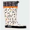 Dětské holinky lehké Boboli design bílé černé oranž gumové boty se stahováním 3900809650 b