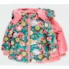 Oboustranná dívčí bunda zimní růžová květy zelená lehká teplá bunda pro holčičku Boboli holka 2331549671 a